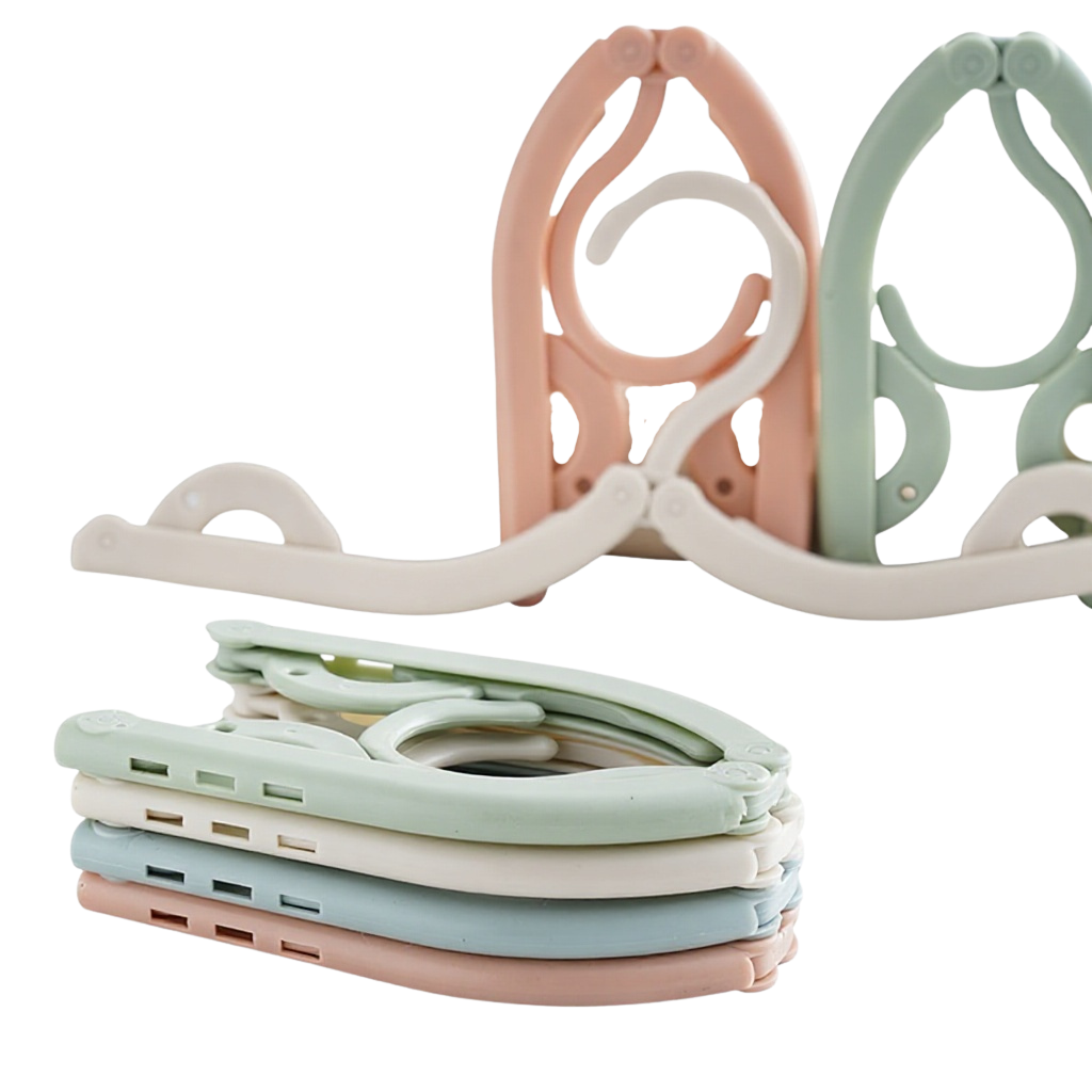 Foldable Travel Hangers, Set of 4 or 6