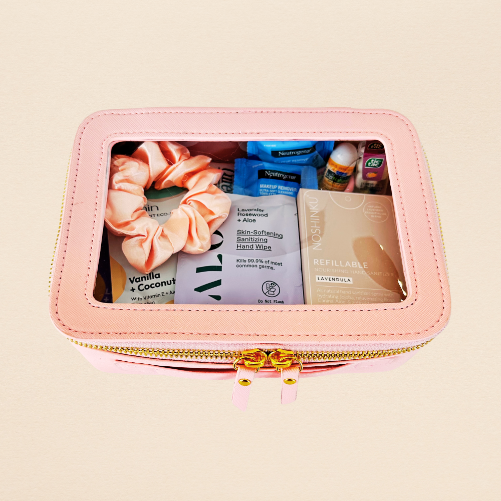 The Girl on the Go Fabric Lined Essentials Kit - Whimsical Fabric Lined