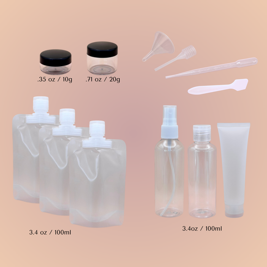 12 Piece Refillable Travel Set