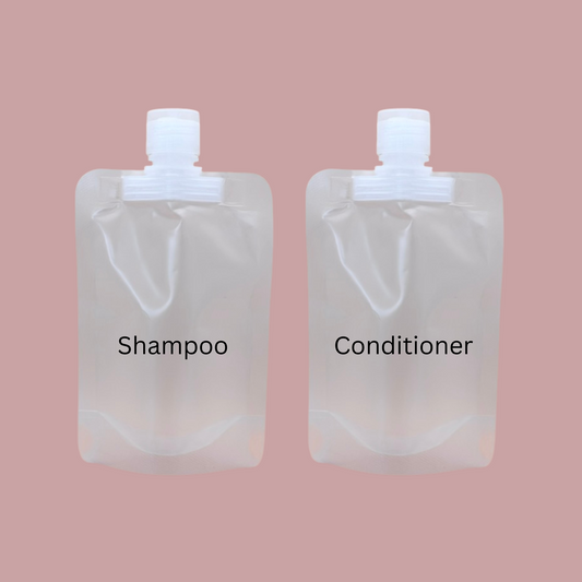 Shampoo & Conditioner Flat Pouch Bottle Set