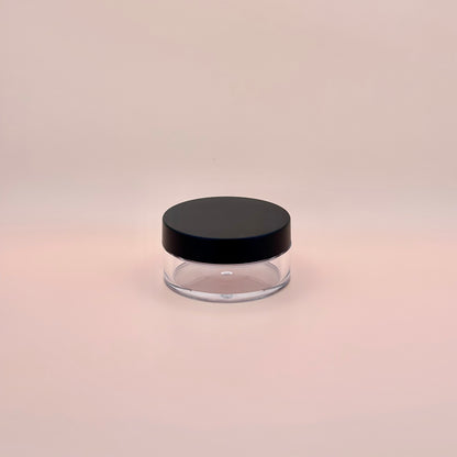 Mini Plastic Powder Jars with Puff