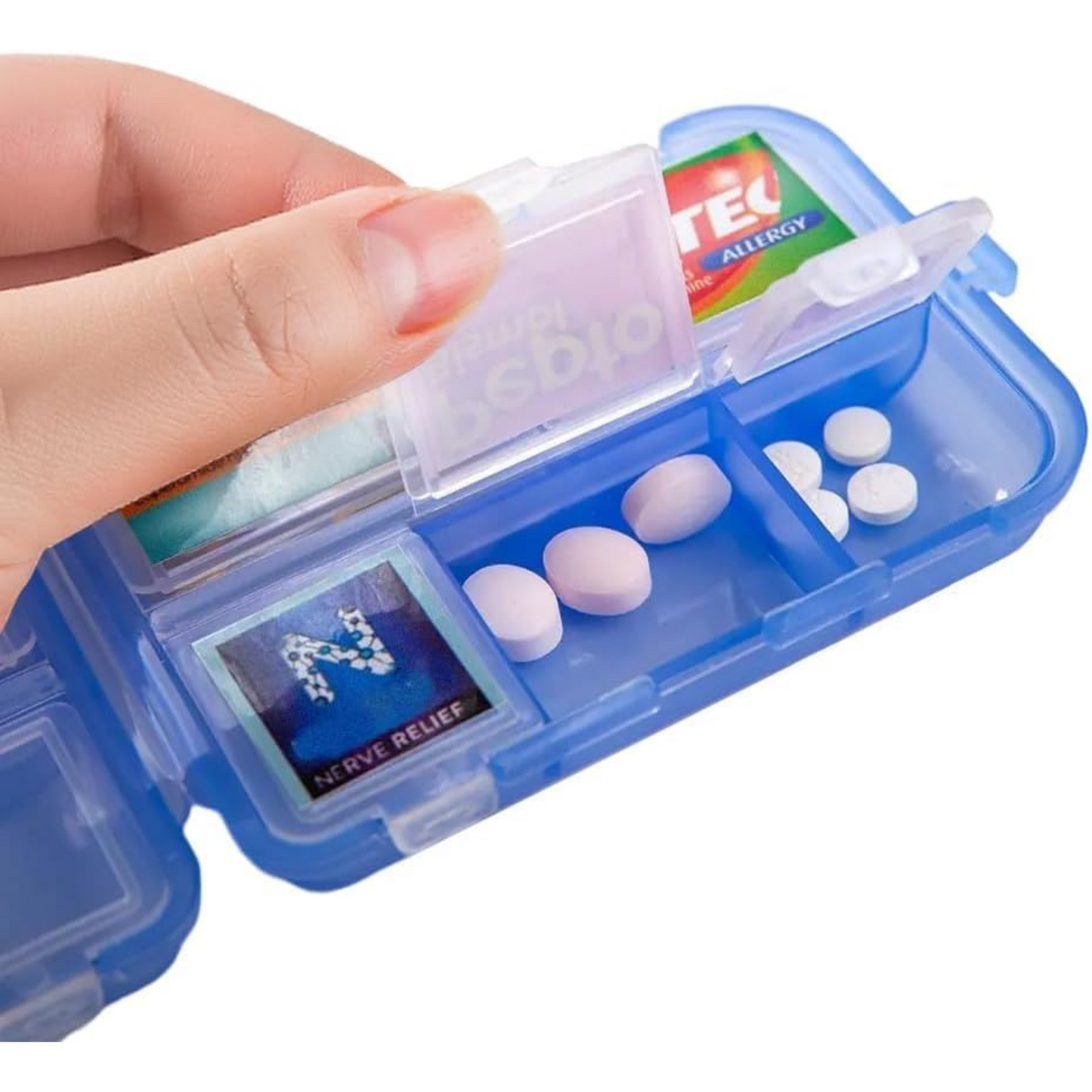 Pill Organizer with 175 Labels