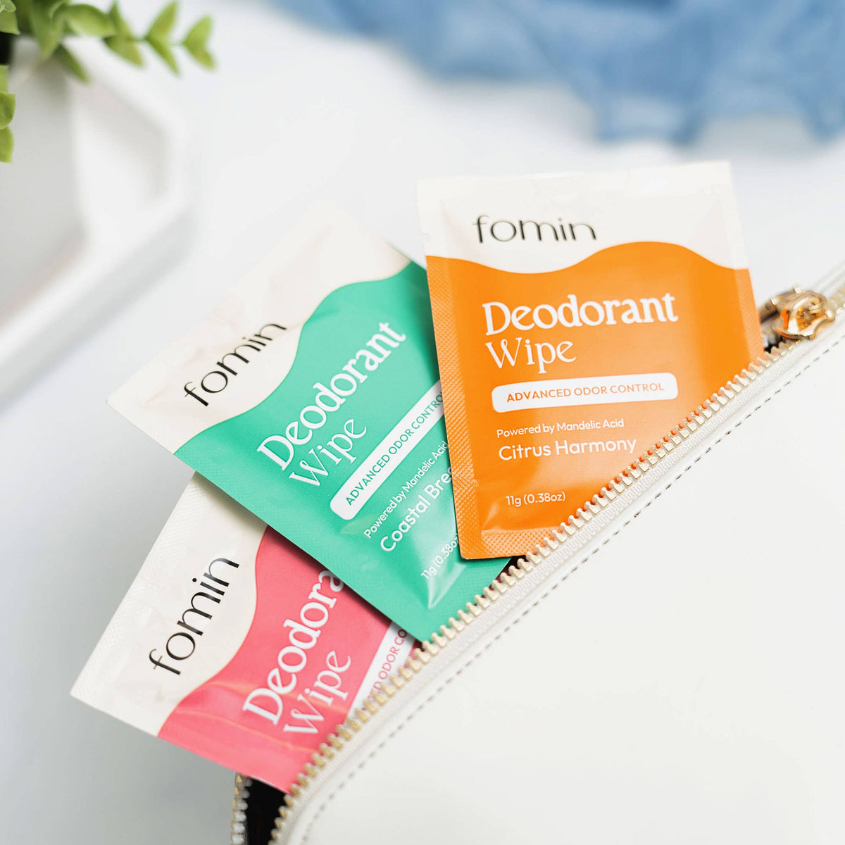 Acidified Deodorant Wipes, 2-Pack